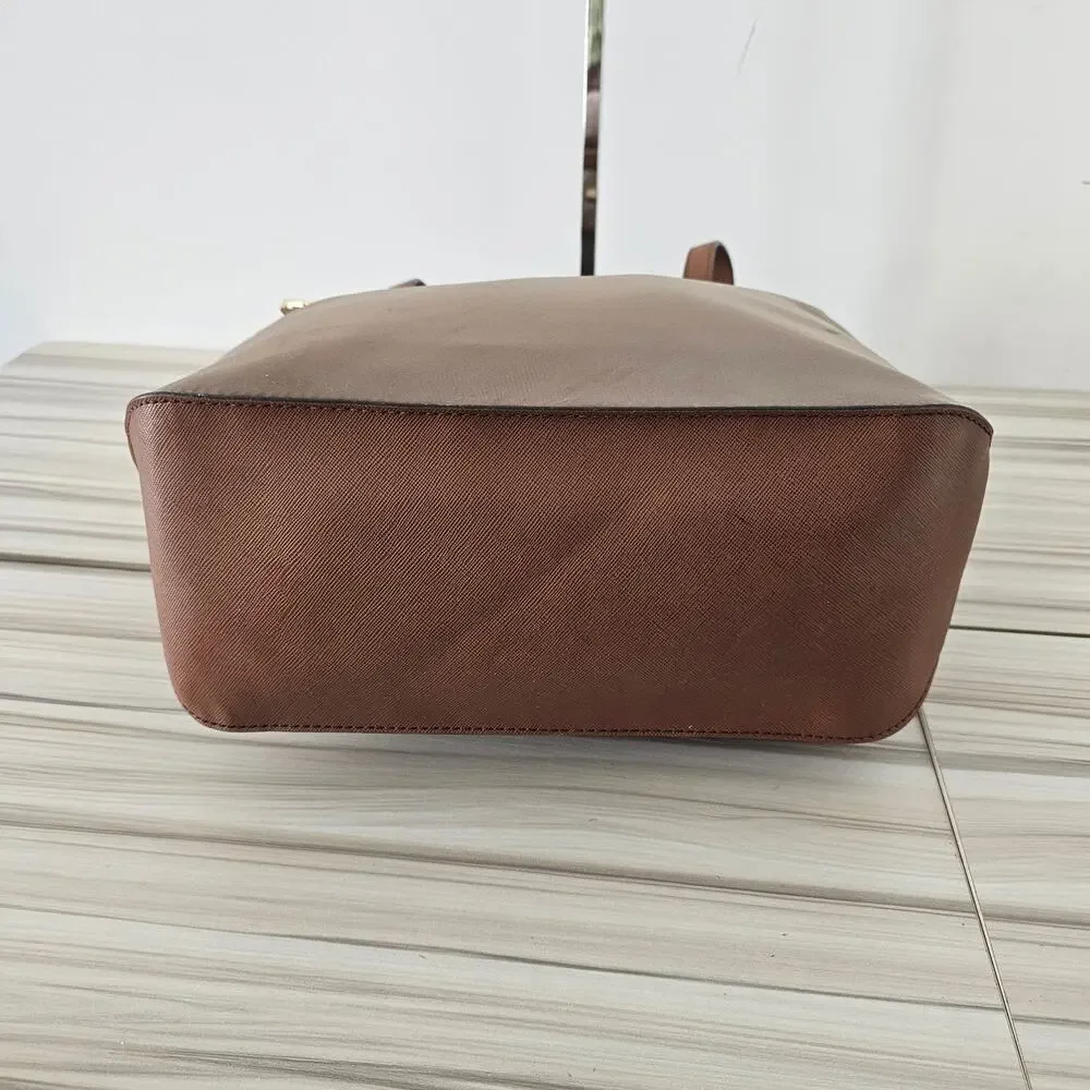 Michael Kors Tan Kempton Nylon Shoulder Tote Bag - Picture 9 of 12